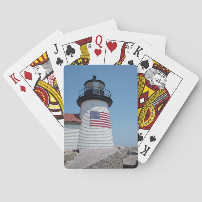 Baraja De Cartas EE. UU., Massachusetts, Nantucket. Punta Brant (Reverso)
