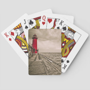 Baraja De Cartas EE.UU., Michigan, faro de Grand Haven