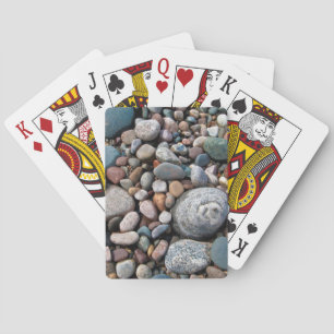 Baraja De Cartas EE. UU., Michigan. Guijarros Pulidos En La Orilla