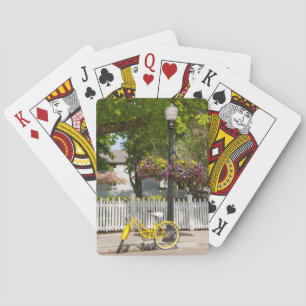 Baraja De Cartas EE. UU., Michigan, Isla Mackinac. Bicicleta amaril