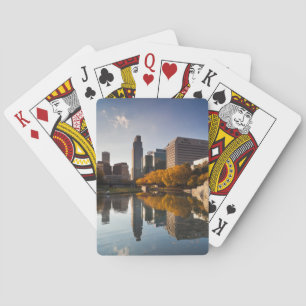 Baraja De Cartas EE.UU., Nebraska, Omaha, Gene Leahy Mall, Skyline