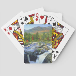 Baraja De Cartas EE. UU., Nueva York. Una cascada en el Adirondack