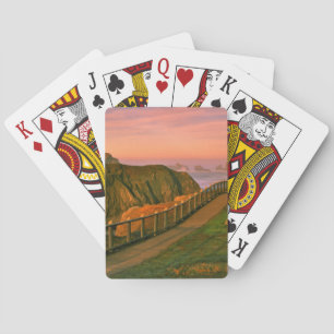 Baraja De Cartas EE. UU., Oregón, Bandon. Rocas vistas desde el sen