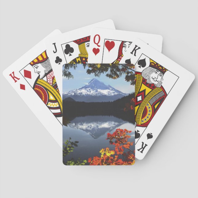 Baraja De Cartas EE.UU., Oregón, Bosque Nacional Mt. Hood. (Reverso)