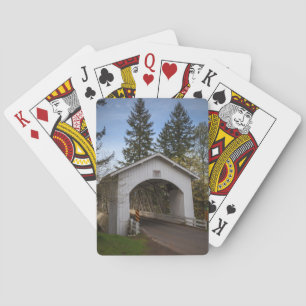 Baraja De Cartas EE. UU., Oregón, Scio, Hannah Bridge 2