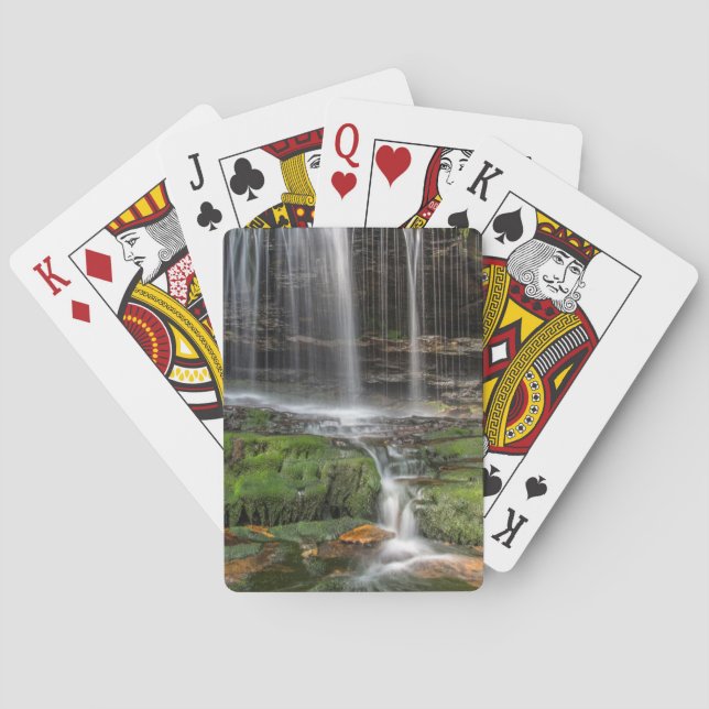 Baraja De Cartas EE.UU., Pennsylvania, Benton. Cascada Delicada (Reverso)
