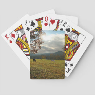 Baraja De Cartas EE. UU., Tennessee. Caballos en el valle de Cades 