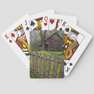 Baraja De Cartas EE. UU., Tennessee, cabaña en Cades Cove