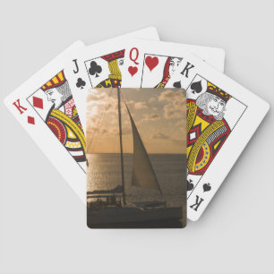Baraja De Cartas EE.UU., Texas, Isla del Padre Sur. Barco de vela