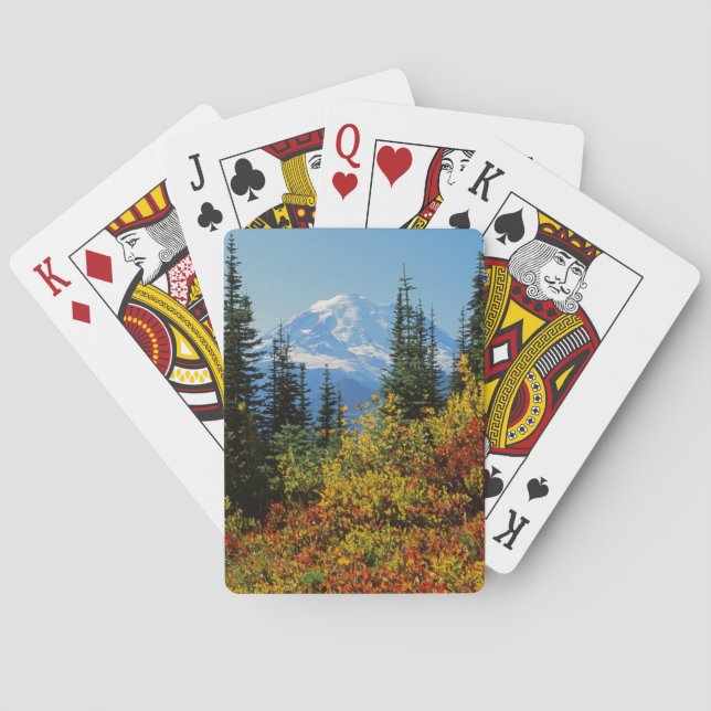 Baraja De Cartas EE. UU., Washington, Parque Nacional Mt. Rainier 2 (Reverso)