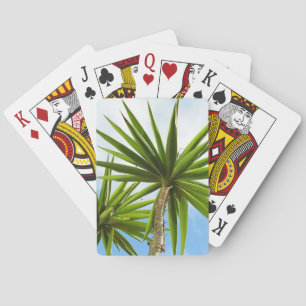 Baraja De Cartas Efecto de pintura de hojas de palma de yuca tropic