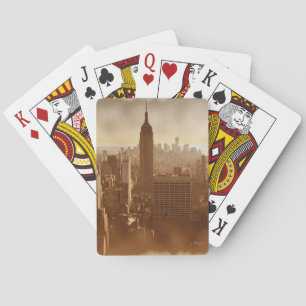 Baraja De Cartas Efecto fotográfico dañado Nueva York