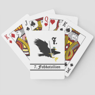Baraja De Cartas El 7. Cubierta de la tarjeta Fuß
