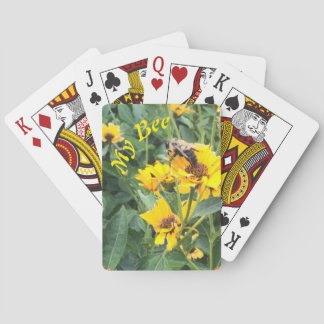 Baraja De Cartas El abejorro que poliniza una flor amarilla