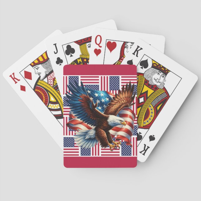 Baraja De Cartas El águila americana (Reverso)