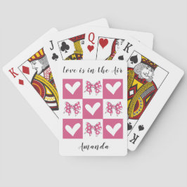 Baraja De Cartas El amor está en el aire Bloque Corazón Lazo Estilo