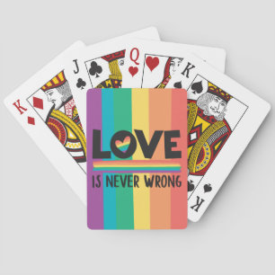 Baraja De Cartas El amor LGBTQ nunca se equivoca mes de orgullo
