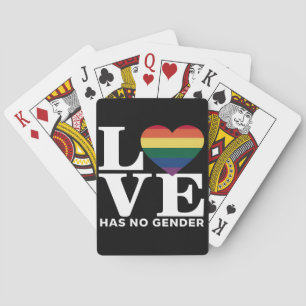 Baraja De Cartas El amor no tiene género LGBTQ mes de orgullo arcoi