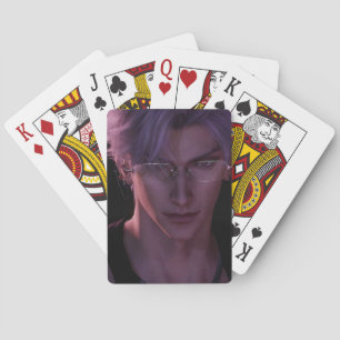 Baraja De Cartas El amor y el espacio profundo inspiran las tarjeta