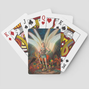 Baraja De Cartas El Arcángel Michael derrota al dragón