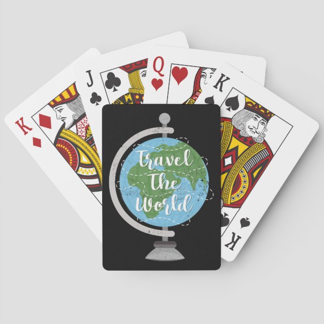 Baraja De Cartas El arte de viajar Viaja al mundo (Reverso)