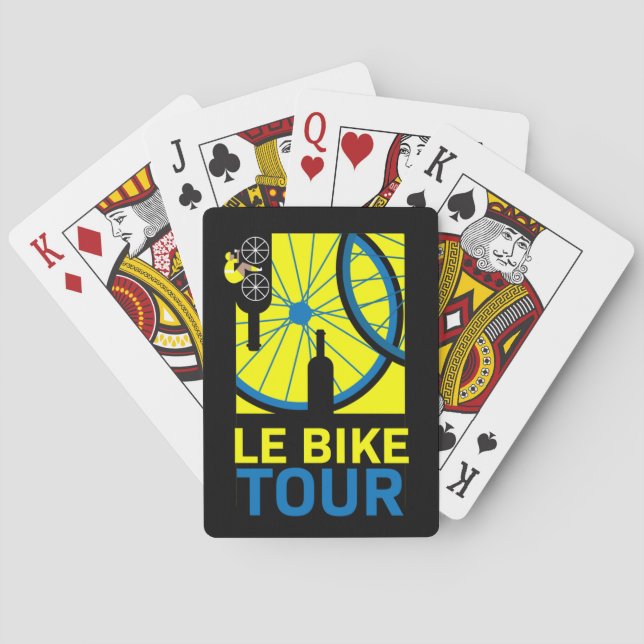 Baraja De Cartas El arte del tour en bicicleta (Reverso)