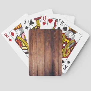 Baraja De Cartas El aspecto de la madera