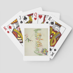Baraja De Cartas El Baile Shoshone Sun (pigmento sobre muselina)
