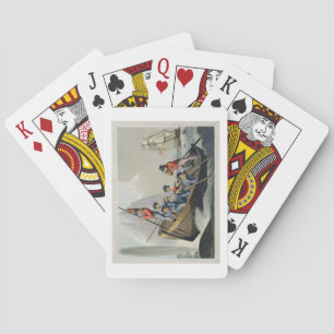 Baraja De Cartas El barco de una nave que ataca una ballena,