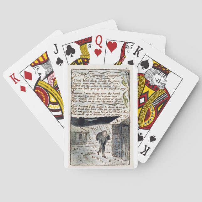 Baraja De Cartas "El barrendero de chimenea", placa 41 (Bentley 37) (Reverso)