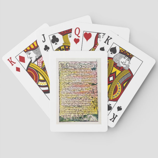 Baraja De Cartas "El barrendero de chimenea", plato 7 (Bentley 12)  (Reverso)