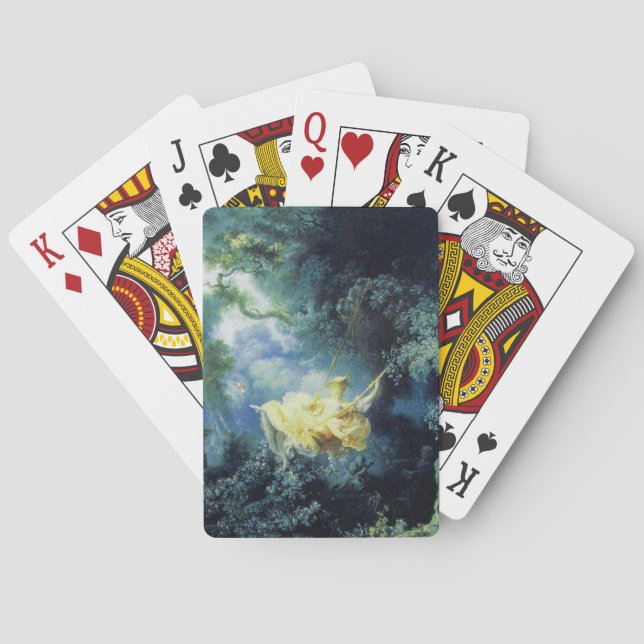 Baraja De Cartas EL BLANCO, azul verde amarillo (Reverso)