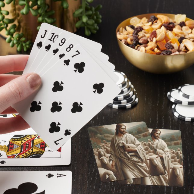 Baraja De Cartas El Buen Pastor Sostenía Un Cordero (In Situ)