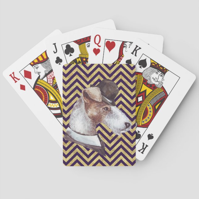Baraja De Cartas El caballero Airedale (Reverso)