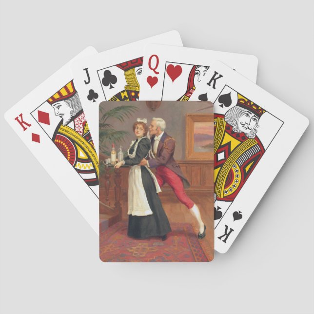 Baraja De Cartas El caballero y la criada (Reverso)
