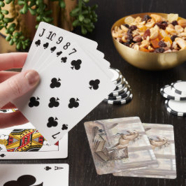 Baraja De Cartas El caballo erudito saltando de un libro
