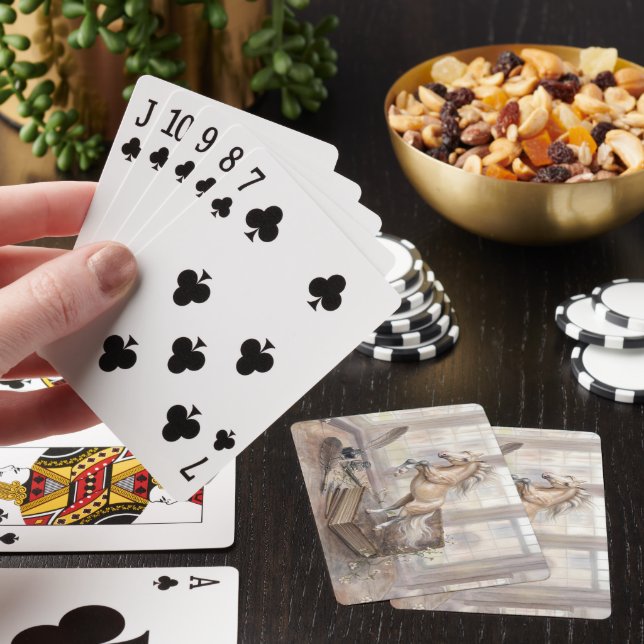 Baraja De Cartas El caballo erudito saltando de un libro (In Situ)