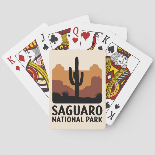 Baraja De Cartas El Cactus de Saguaro (Reverso)