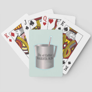 Baraja De Cartas El café de Barista haciendo médico gracioso