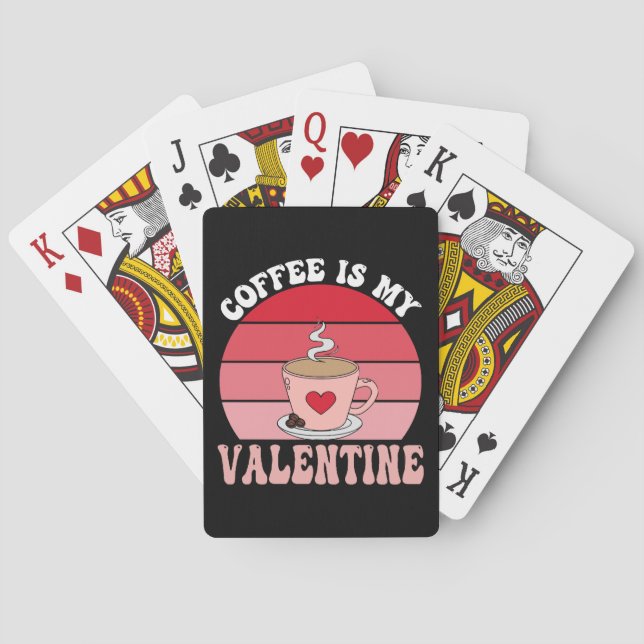 Baraja De Cartas El Café Es Mi San Valentín (Reverso)