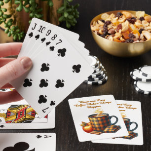 Baraja De Cartas El Café Hace que las Cosas Pasen
