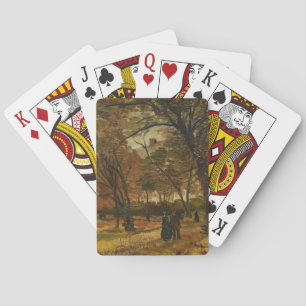 Baraja De Cartas El caminante entre la salida de otoño de Vincent v