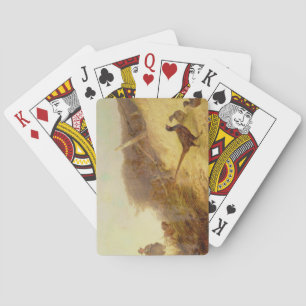 Baraja De Cartas El caminar encima de los faisanes el 1 de octubre