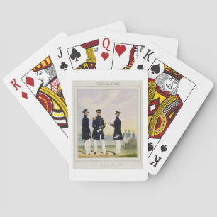 Baraja De Cartas El capitán, el oficial de bandera y el comandante