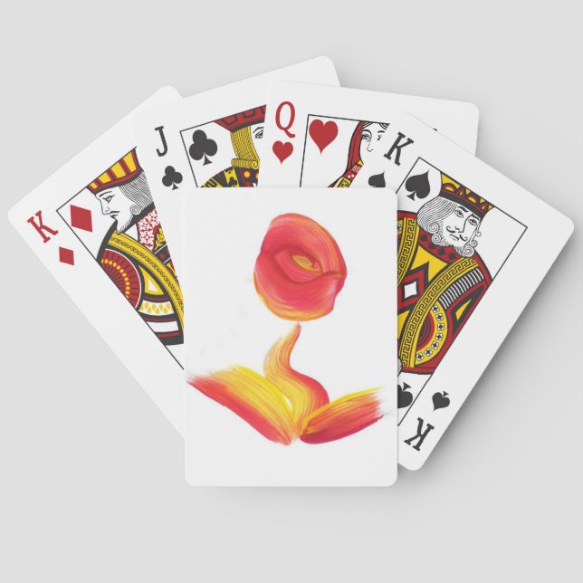 Baraja De Cartas El caramelo riega al artista del autismo (Reverso)