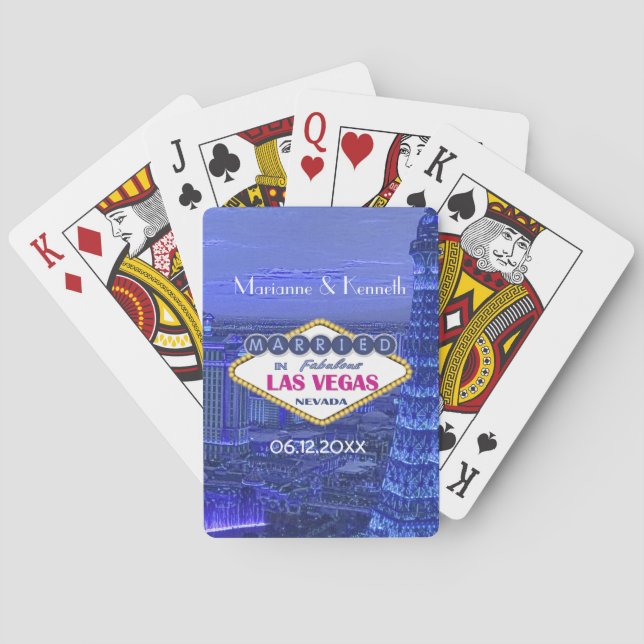 Baraja De Cartas El casarse de Las Vegas (Reverso)