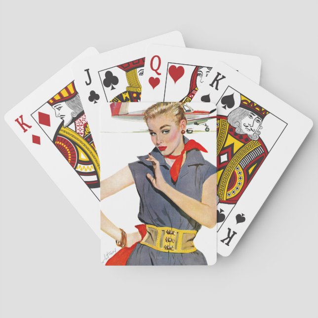 Baraja De Cartas El chica que robó los aeroplanos (Reverso)