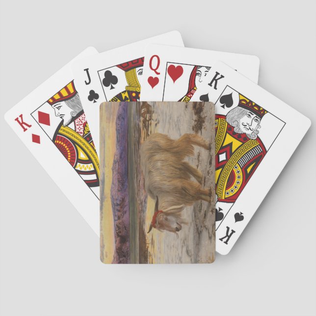 Baraja De Cartas El chivo expiatorio (por William Holman Hunt) (Reverso)