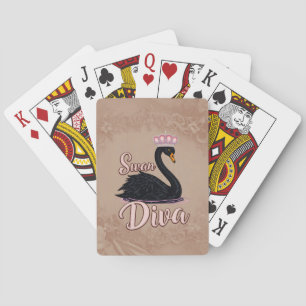 Baraja De Cartas El cisne negro, reina del agua.