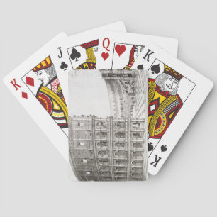 Baraja De Cartas El Coliseo, construido en AD 80 (grabado)